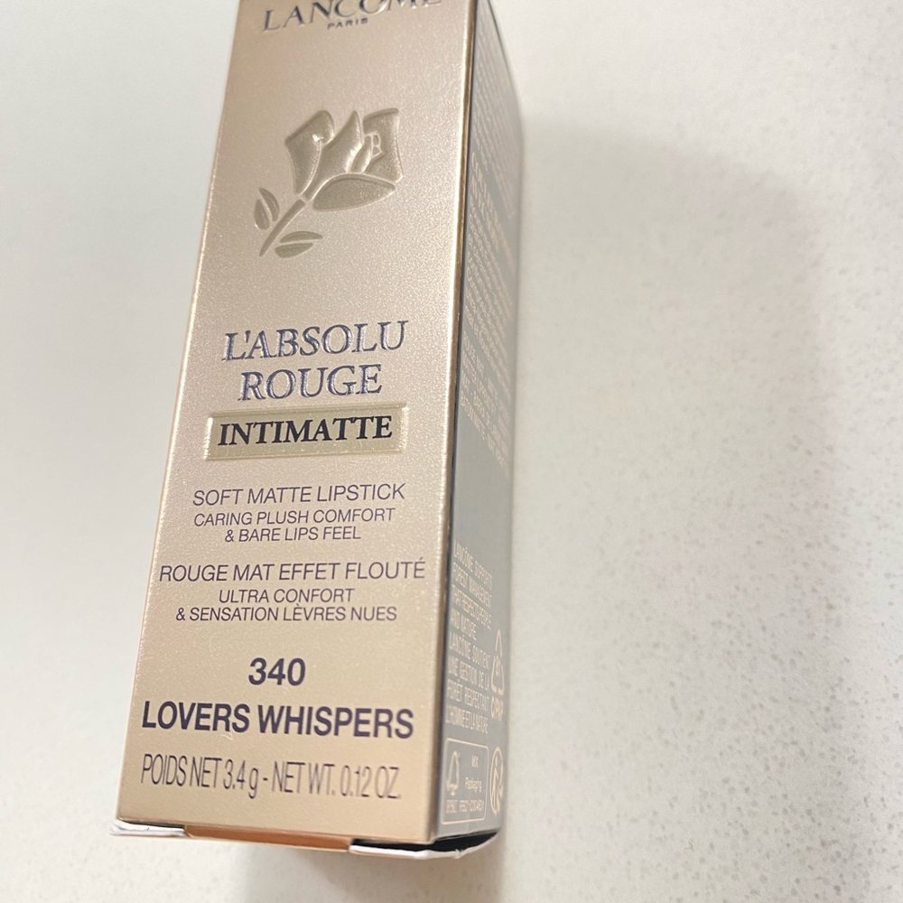Lancôme L'Absolu Rouge Intimatte Lipstick lovers whispers 340